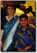 Anne with the 'Bollywod Boy'