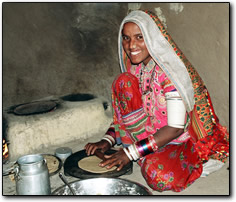 Making chapatis