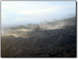 Bromo's morning mist