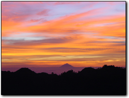 Sunset from the crater rim