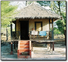 Beachside hut