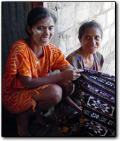 Ikat weaving