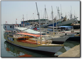 Pinsi in the Makassar Harbor