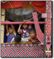 Kids watching the funeral