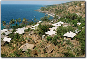 Village on the slopes of Ile Ape