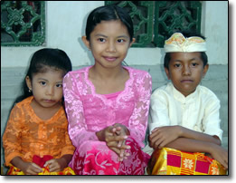 Dressed-up children