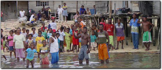 Papuan fishing village