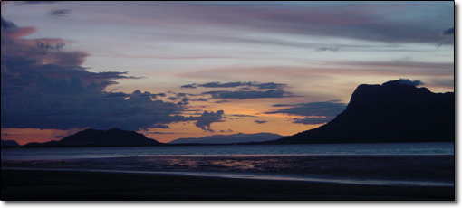 Sunset in Bako National Park, near Kuching