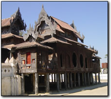 Wooden Monastery near Inle Lake