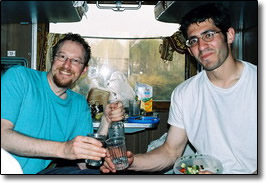 Dave and Eric in Cabin